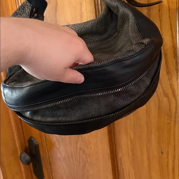 Rag & Bone Bradbury Leather Zip Hobo Bag, Iron Gray - Picture 5 of 12